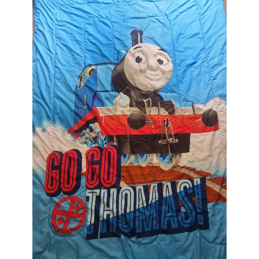 Vintage Thomas the Train Engine Go Go Twin Comforter Bed Blanket  85